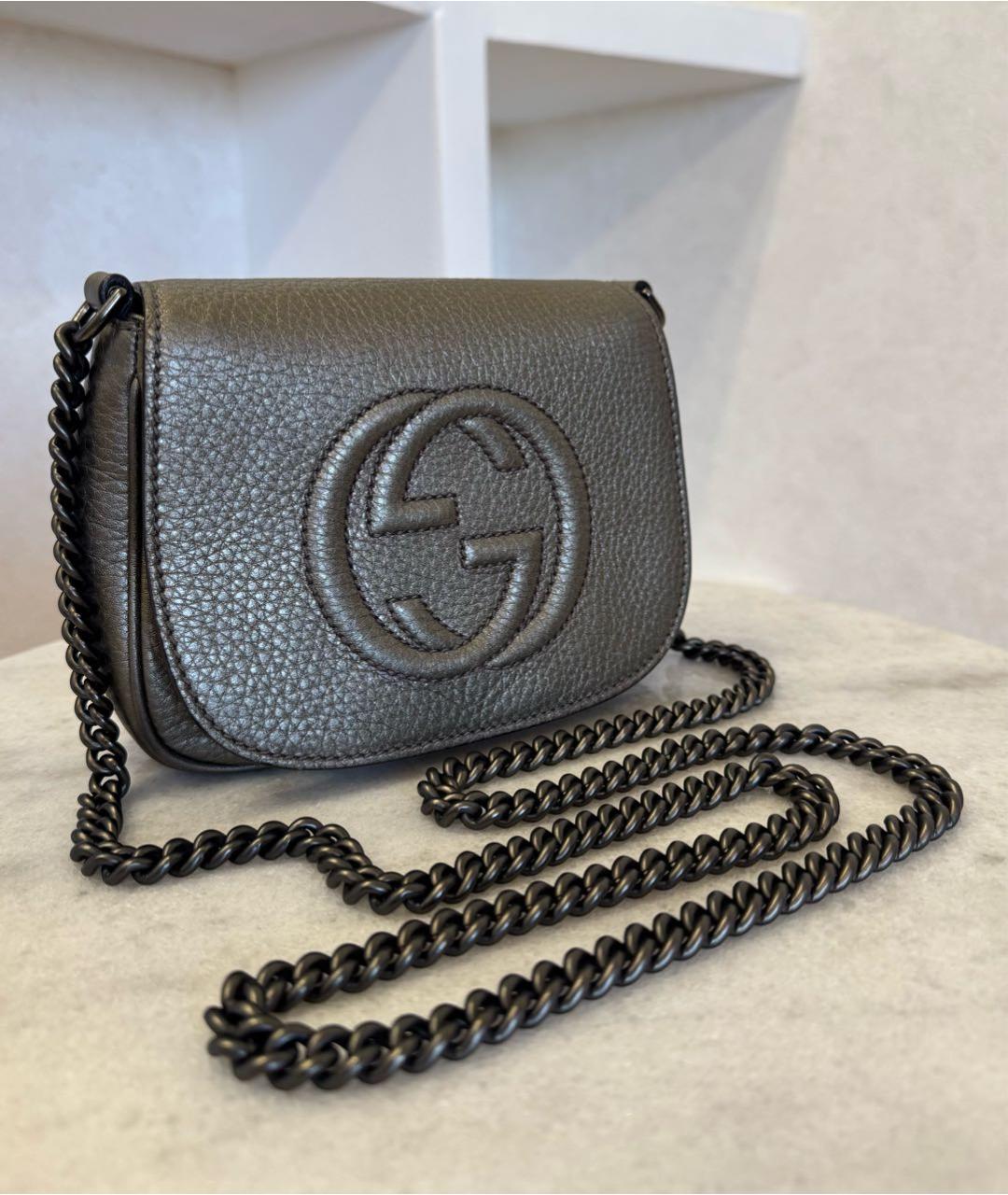 GUCCI Кожаная сумка через плечо, фото 3