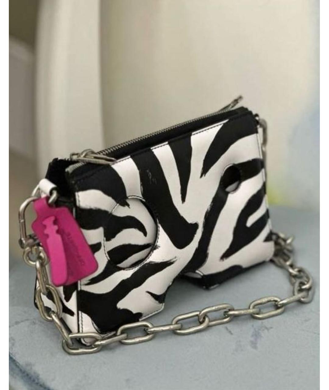 OFF-WHITE Мульти кожаная сумка с короткими ручками, фото 2