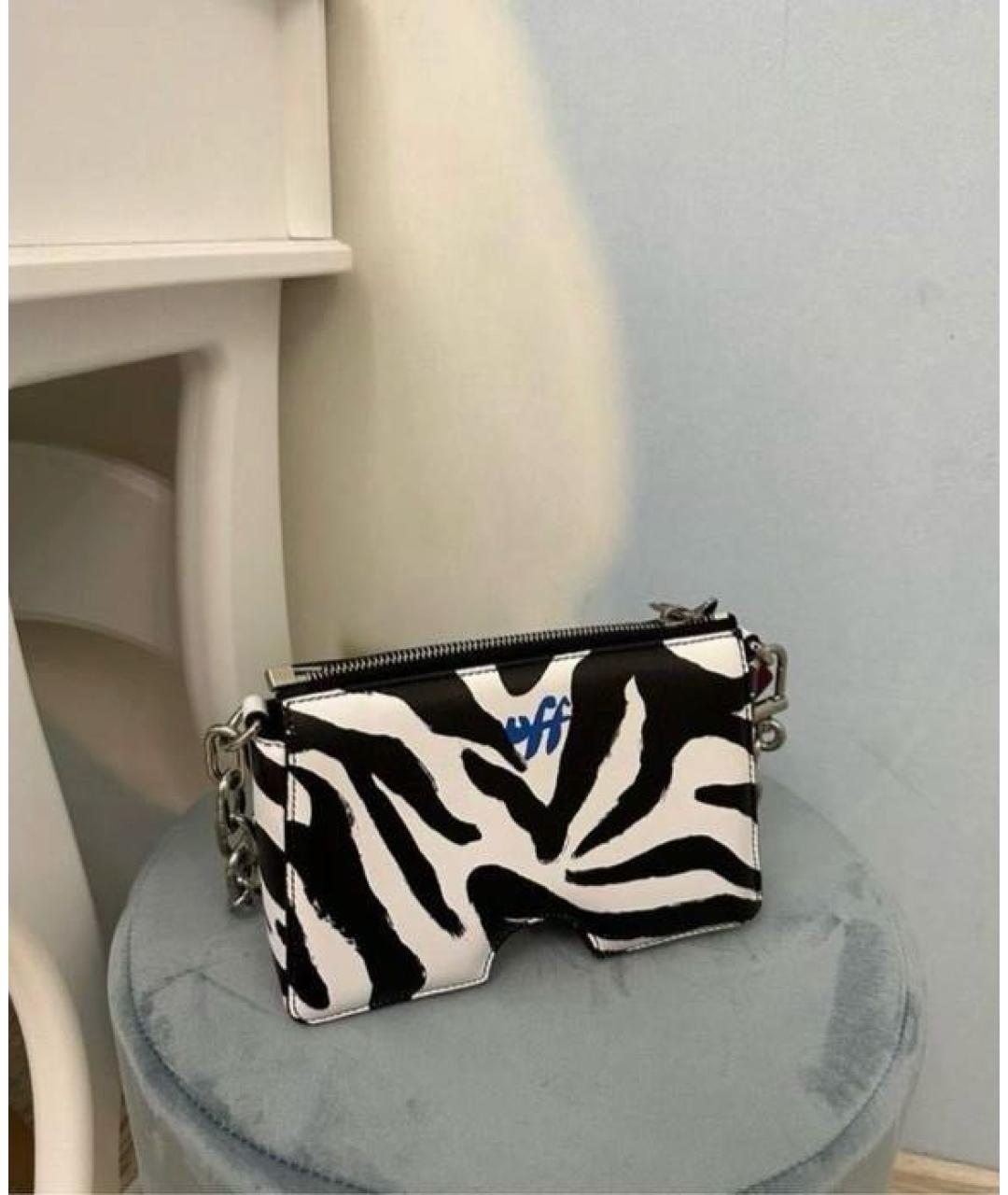 OFF-WHITE Мульти кожаная сумка с короткими ручками, фото 3