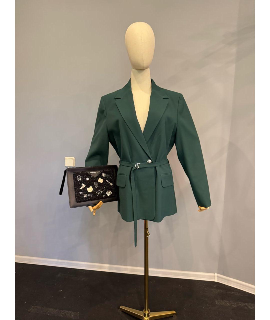 MAJE Зеленый вискозный жакет/пиджак, фото 5