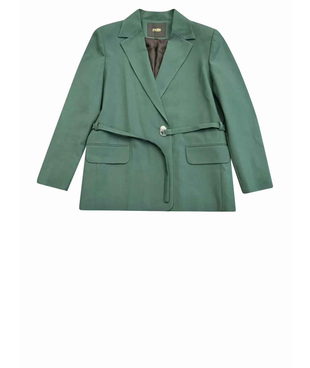 MAJE Зеленый вискозный жакет/пиджак, фото 2
