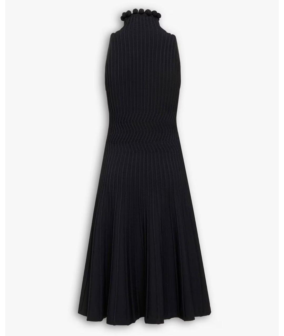 ALAIA Черное вискозное коктейльное платье, фото 4