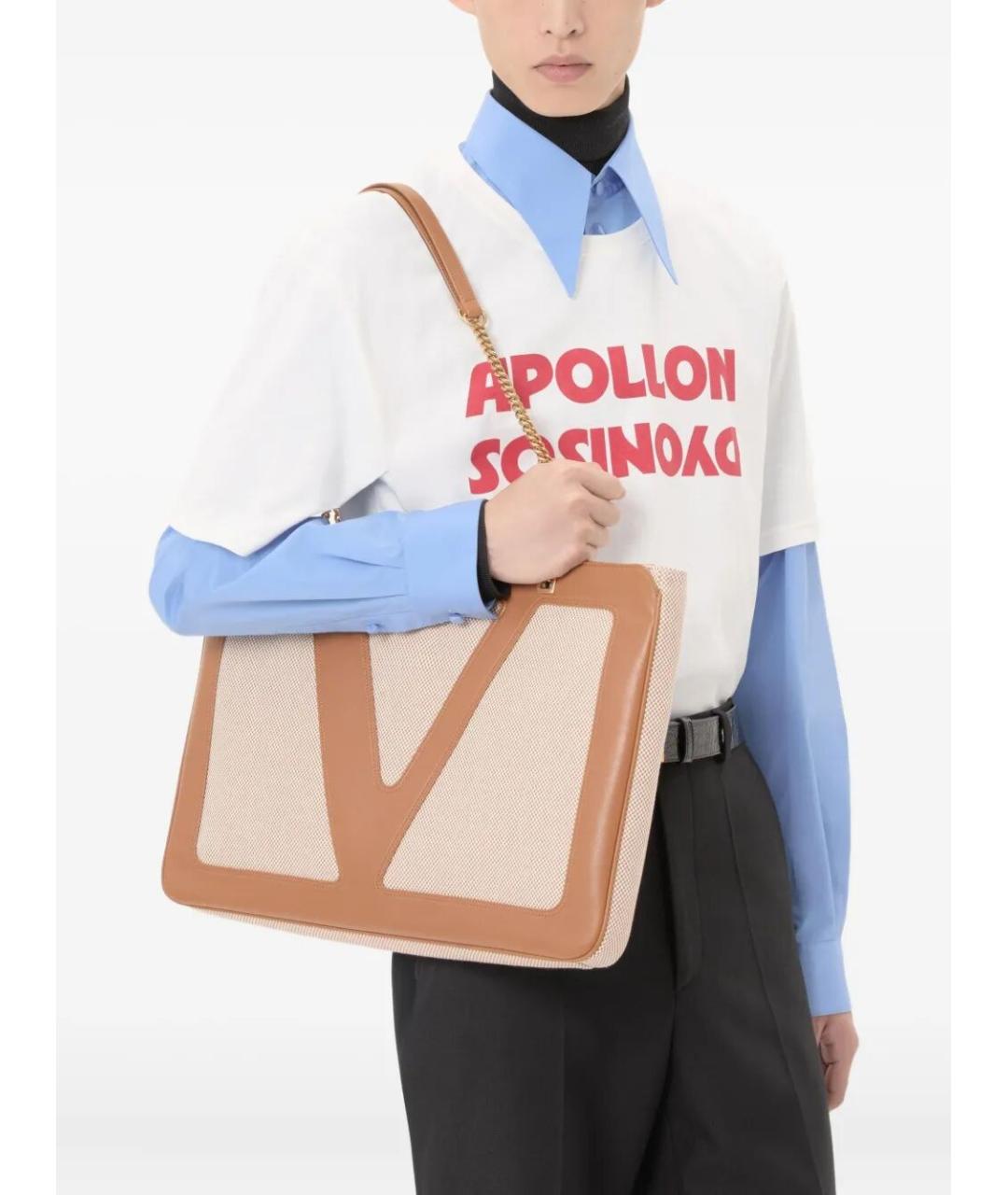 VALENTINO Голубая хлопковая рубашка, фото 4