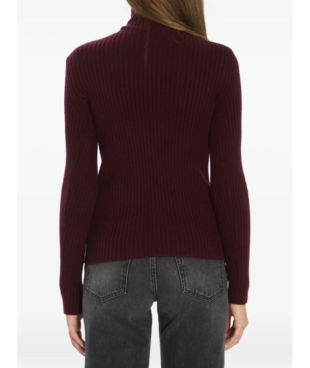MAX MARA Бордовая шерстяная водолазка, фото 3