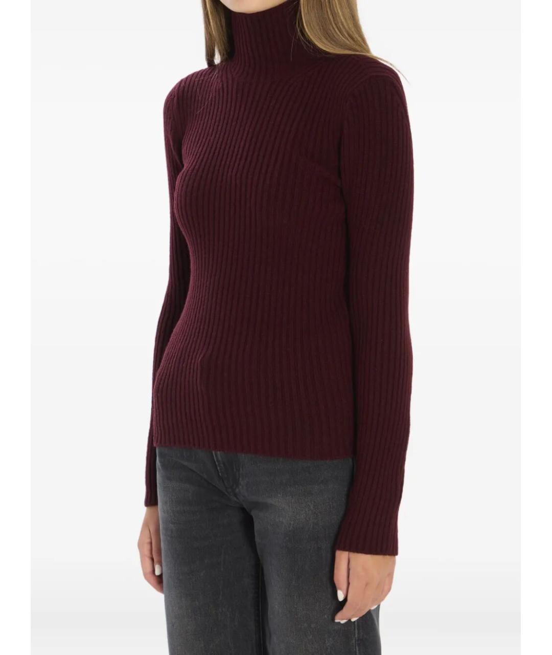 MAX MARA Бордовая шерстяная водолазка, фото 5