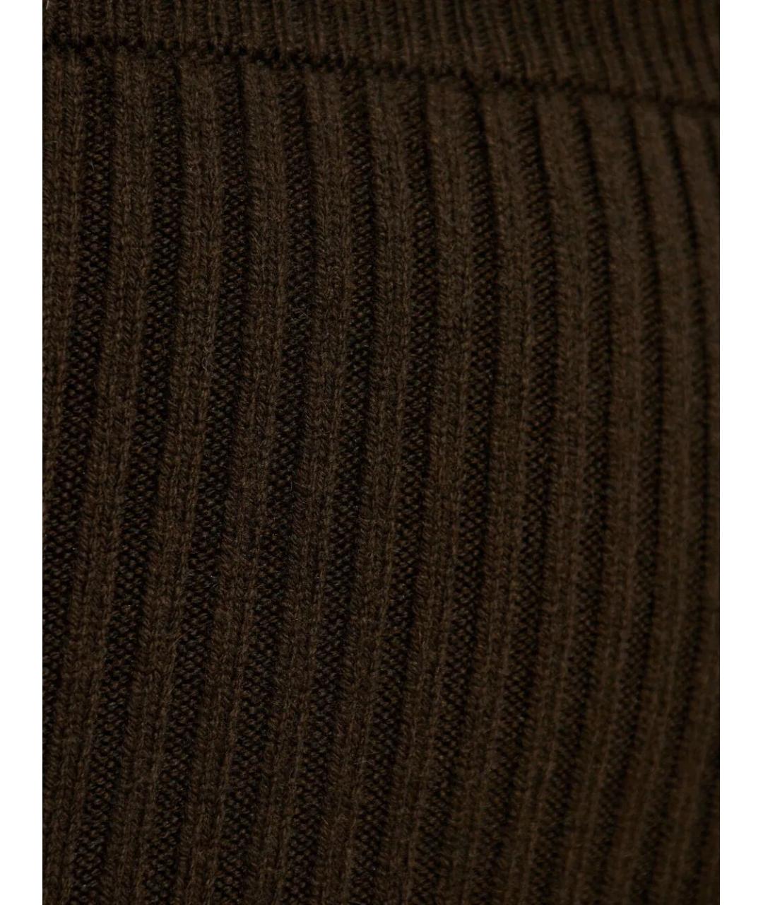MAX MARA Коричневая юбка миди, фото 4