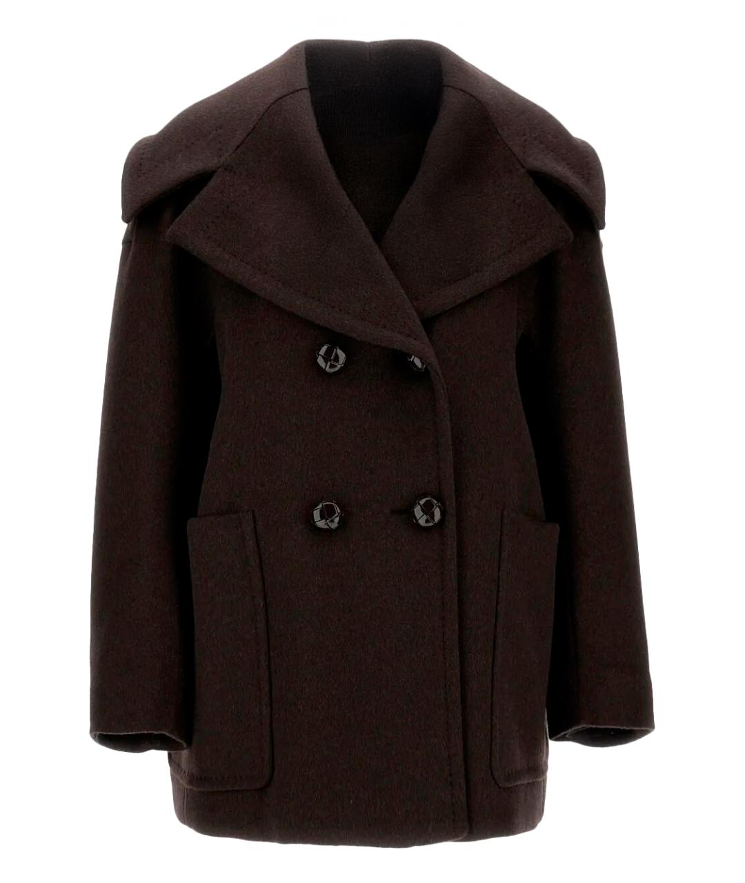 MAX MARA Антрацитовое кашемировое пальто, фото 1