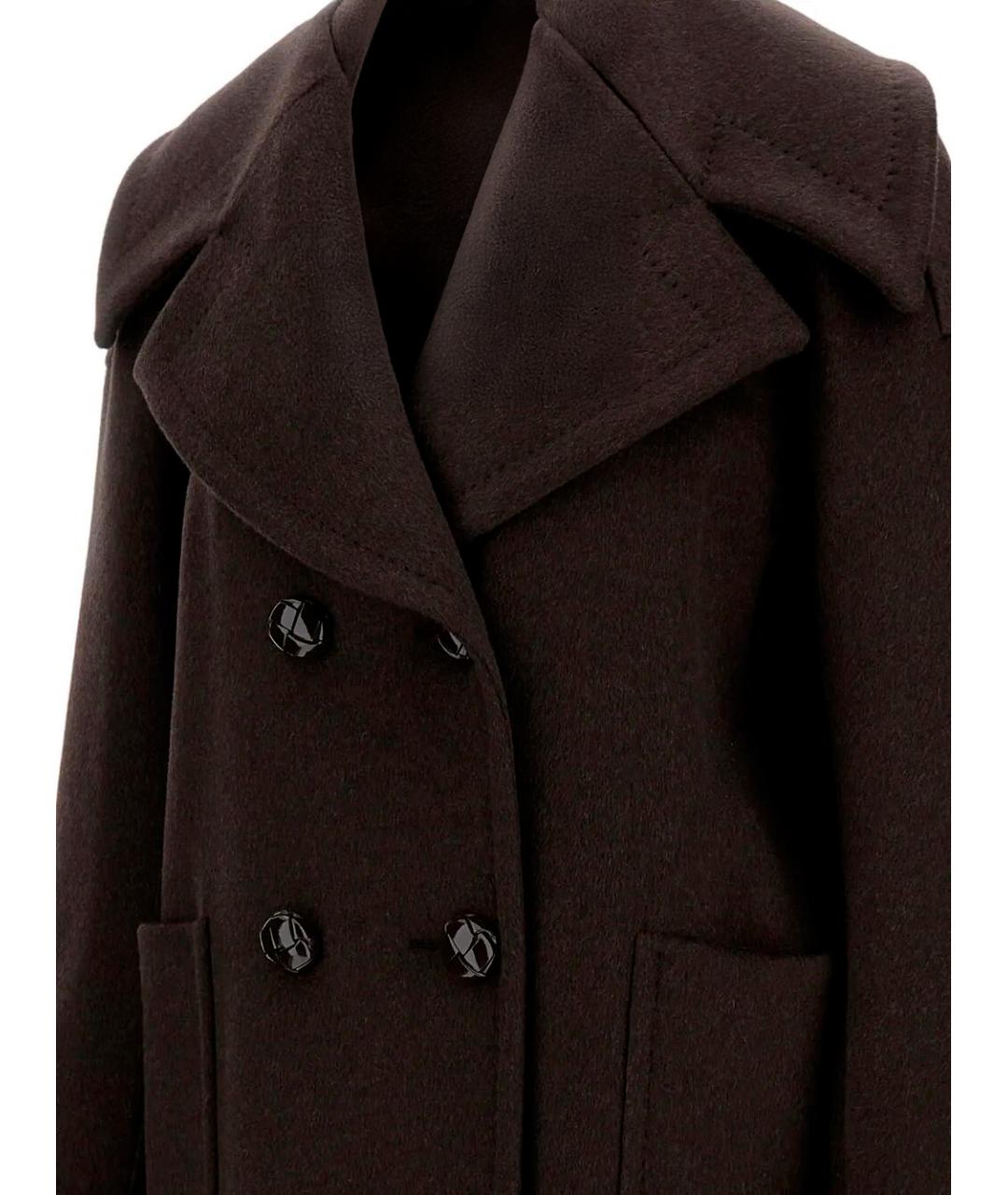 MAX MARA Антрацитовое кашемировое пальто, фото 3