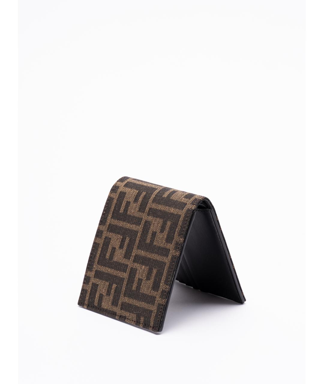 FENDI Коричневый кожаный кошелек, фото 2