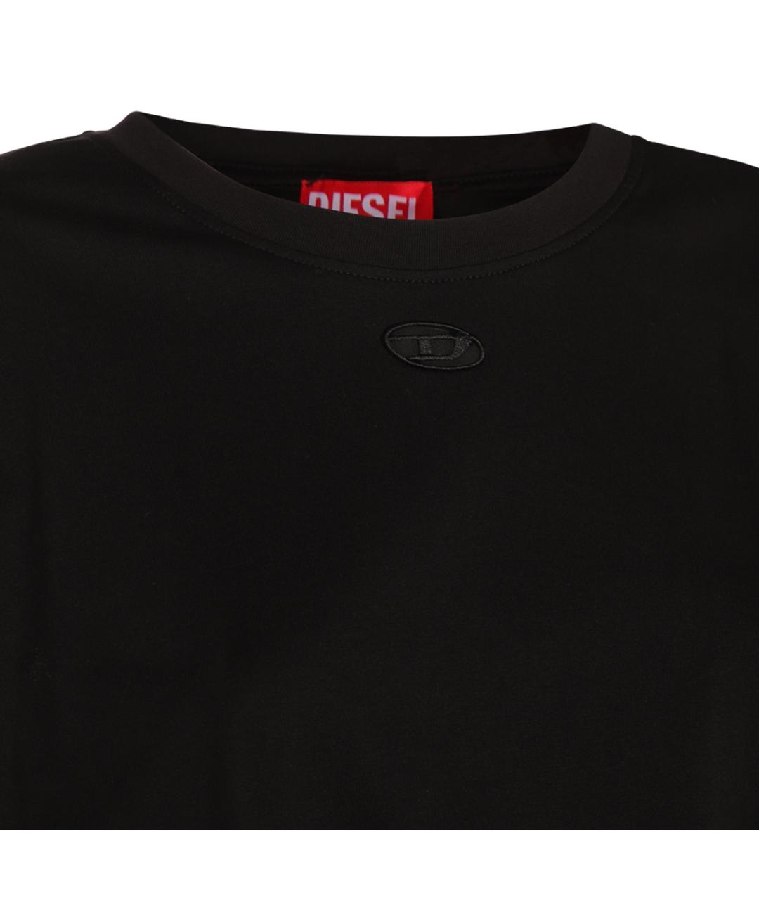 DIESEL Черное хлопковое платье, фото 4