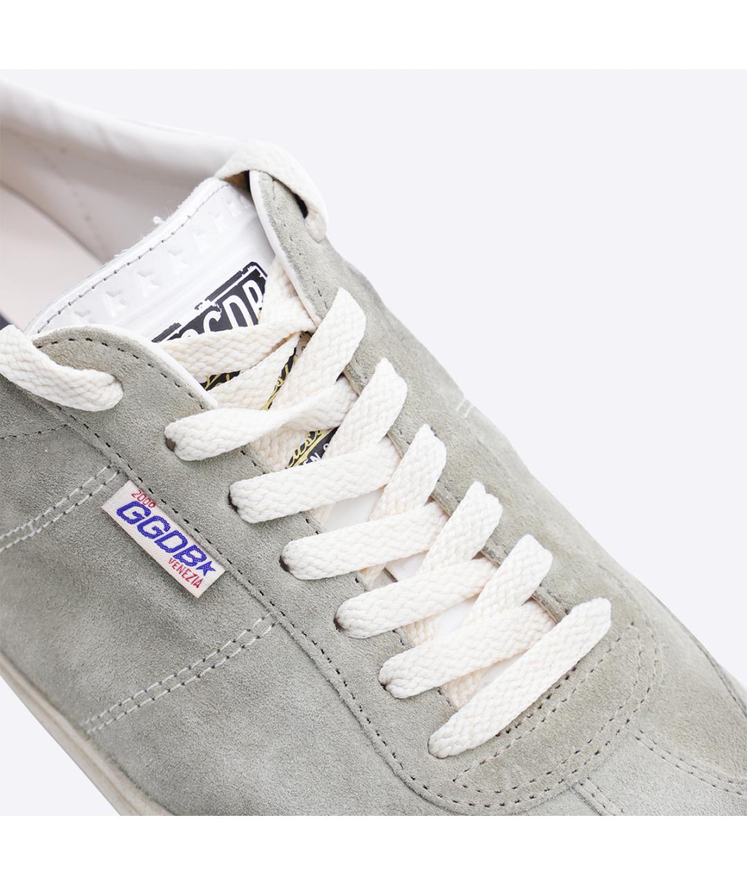 GOLDEN GOOSE DELUXE BRAND Бежевые замшевые низкие кроссовки / кеды, фото 4