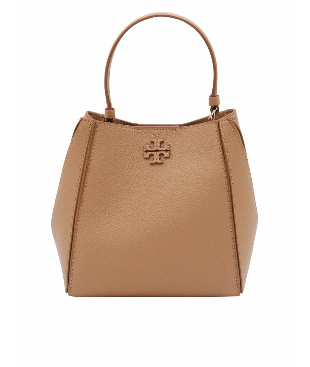TORY BURCH Бежевая кожаная сумка тоут, фото 1
