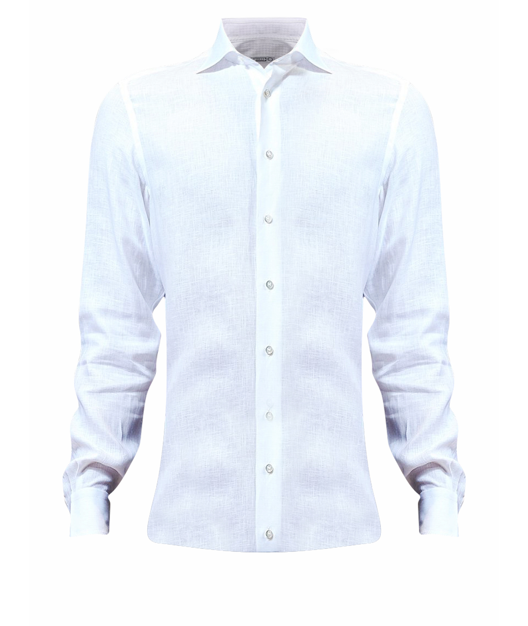 ZILLI Белая льняная классическая рубашка, фото 1