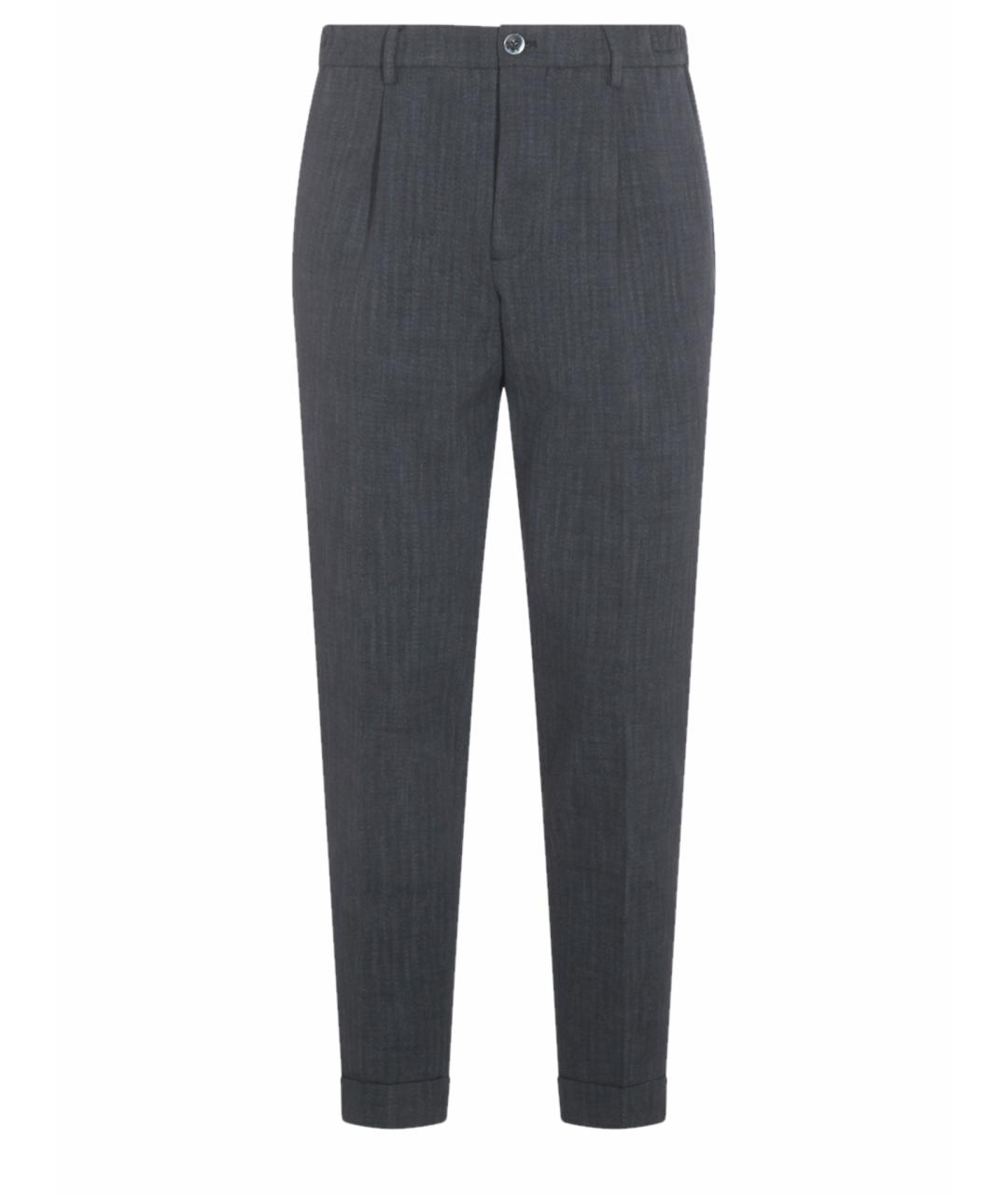 GTA IL PANTALONE Серые вискозные повседневные брюки, фото 1