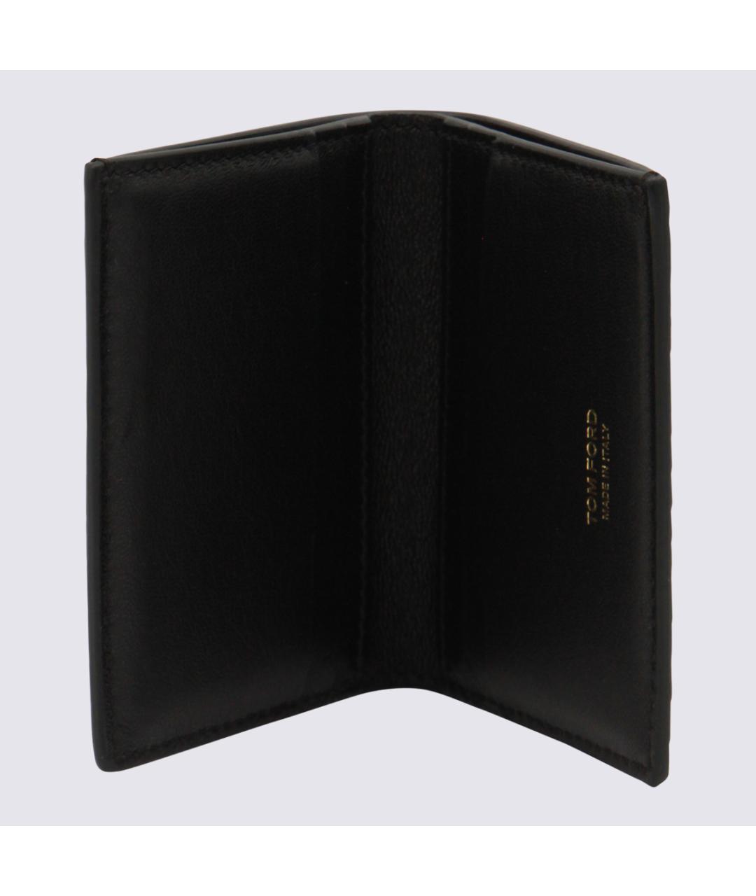 TOM FORD Черный кожаный кошелек, фото 3
