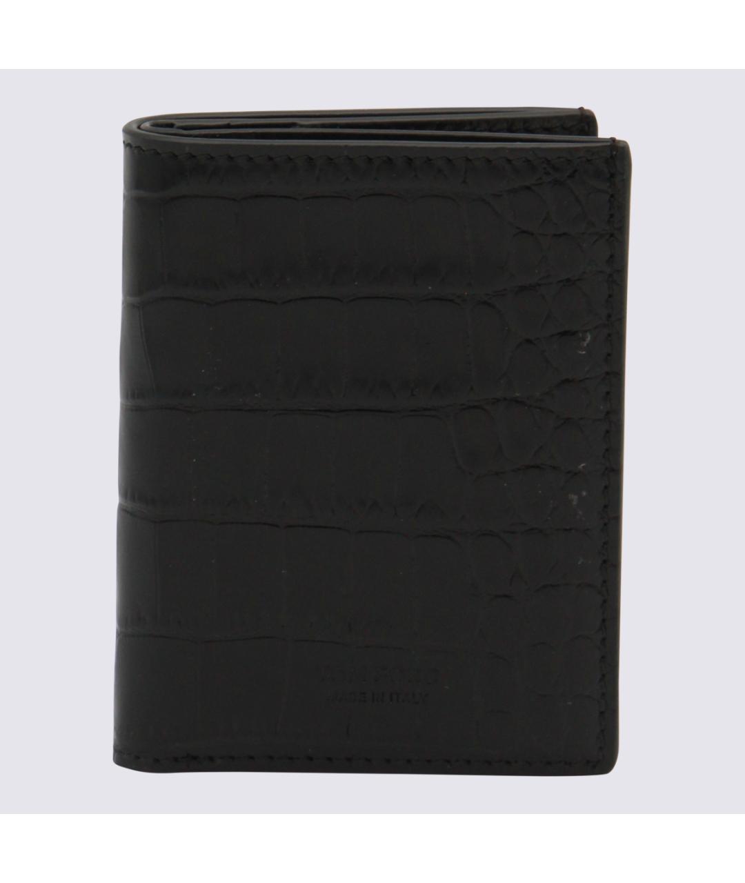 TOM FORD Черный кожаный кошелек, фото 4