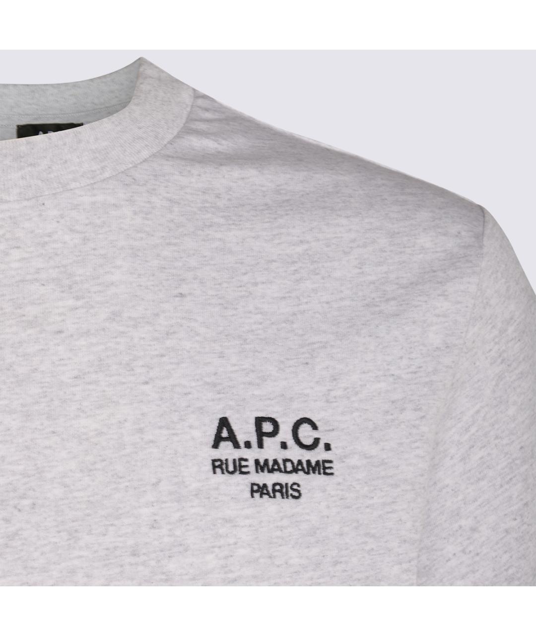 A.P.C. Серая хлопковая футболка, фото 3