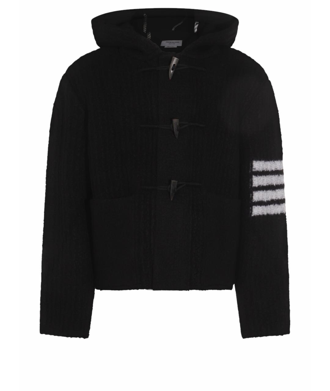 THOM BROWNE Черная шерстяная куртка, фото 1