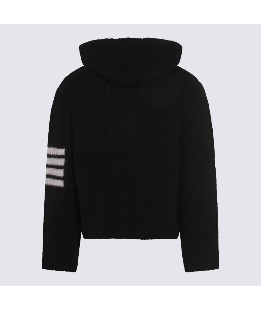 THOM BROWNE Черная шерстяная куртка, фото 2