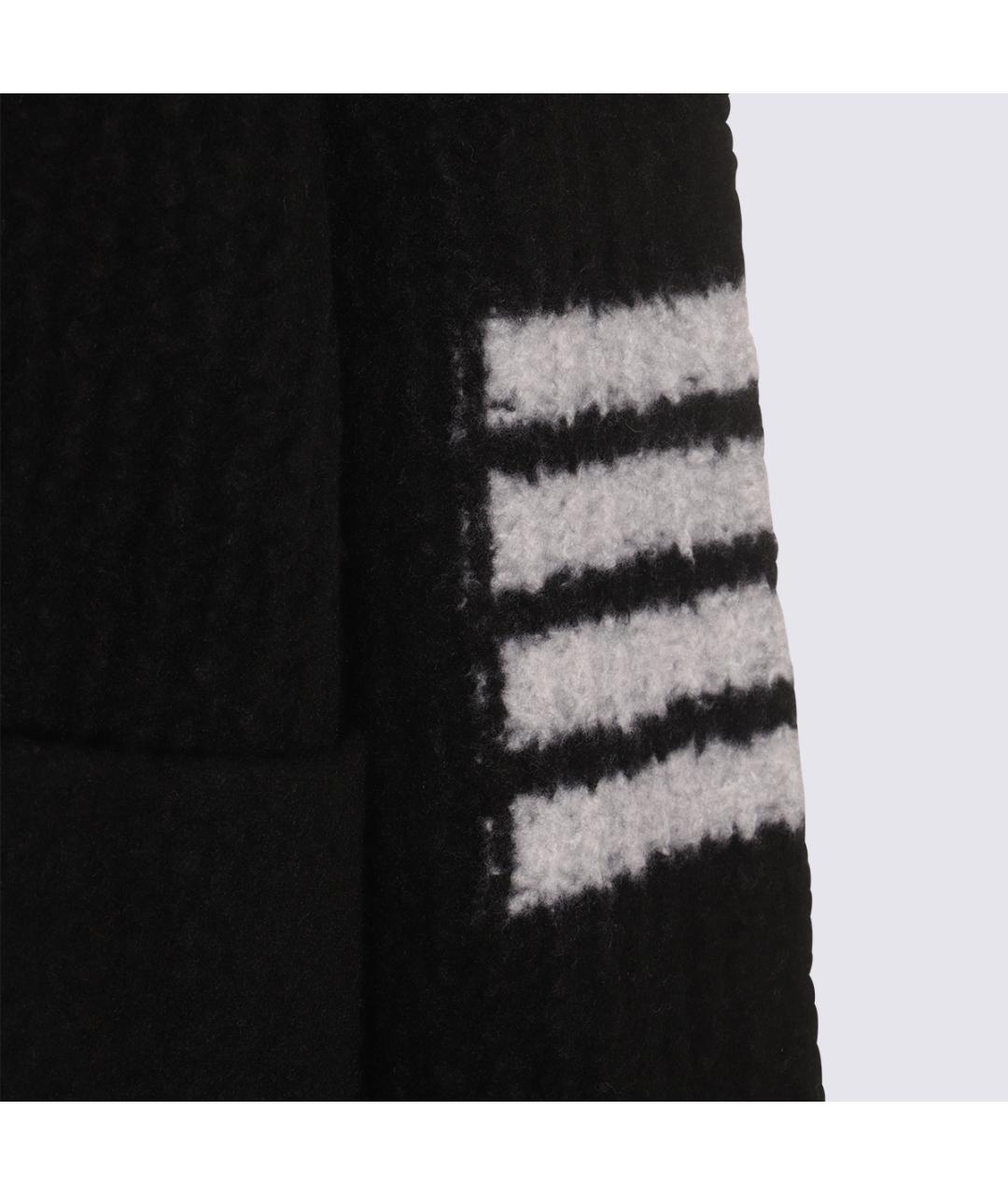 THOM BROWNE Черная шерстяная куртка, фото 4