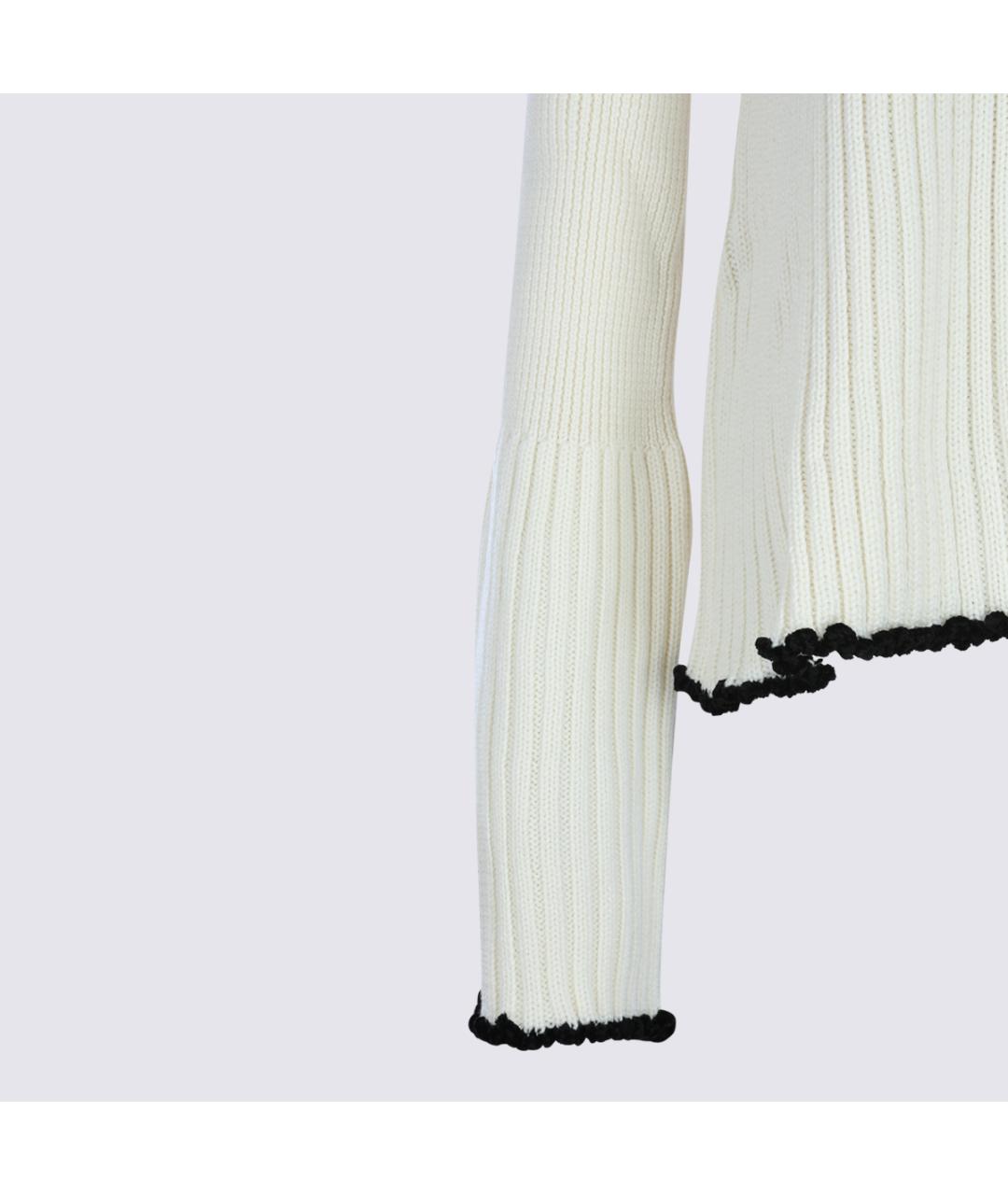 JIL SANDER Белый шерстяной джемпер / свитер, фото 4