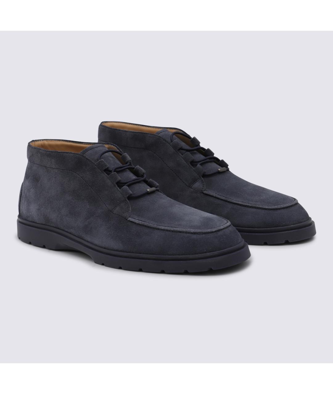 TOD'S Синие низкие ботинки, фото 2
