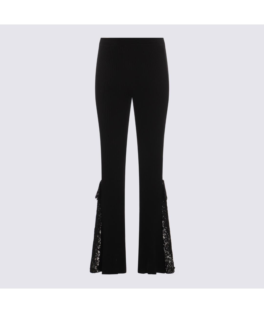 BLUMARINE Черные вискозные брюки узкие, фото 2