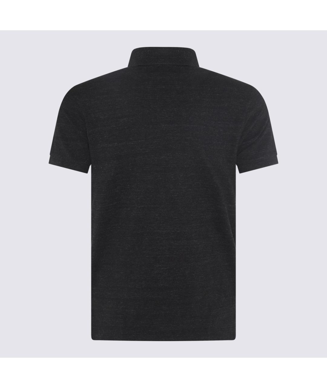 POLO RALPH LAUREN Черное поло с коротким рукавом, фото 2