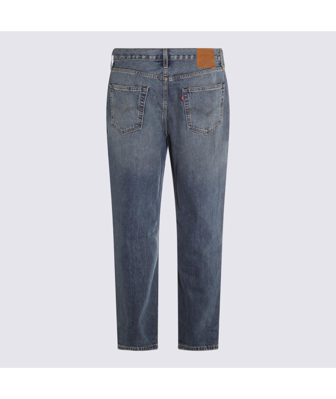 LEVI'S Синие хлопковые прямые джинсы, фото 2
