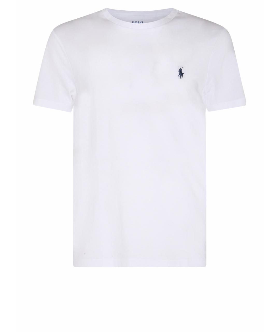 POLO RALPH LAUREN Белая хлопковая футболка, фото 1