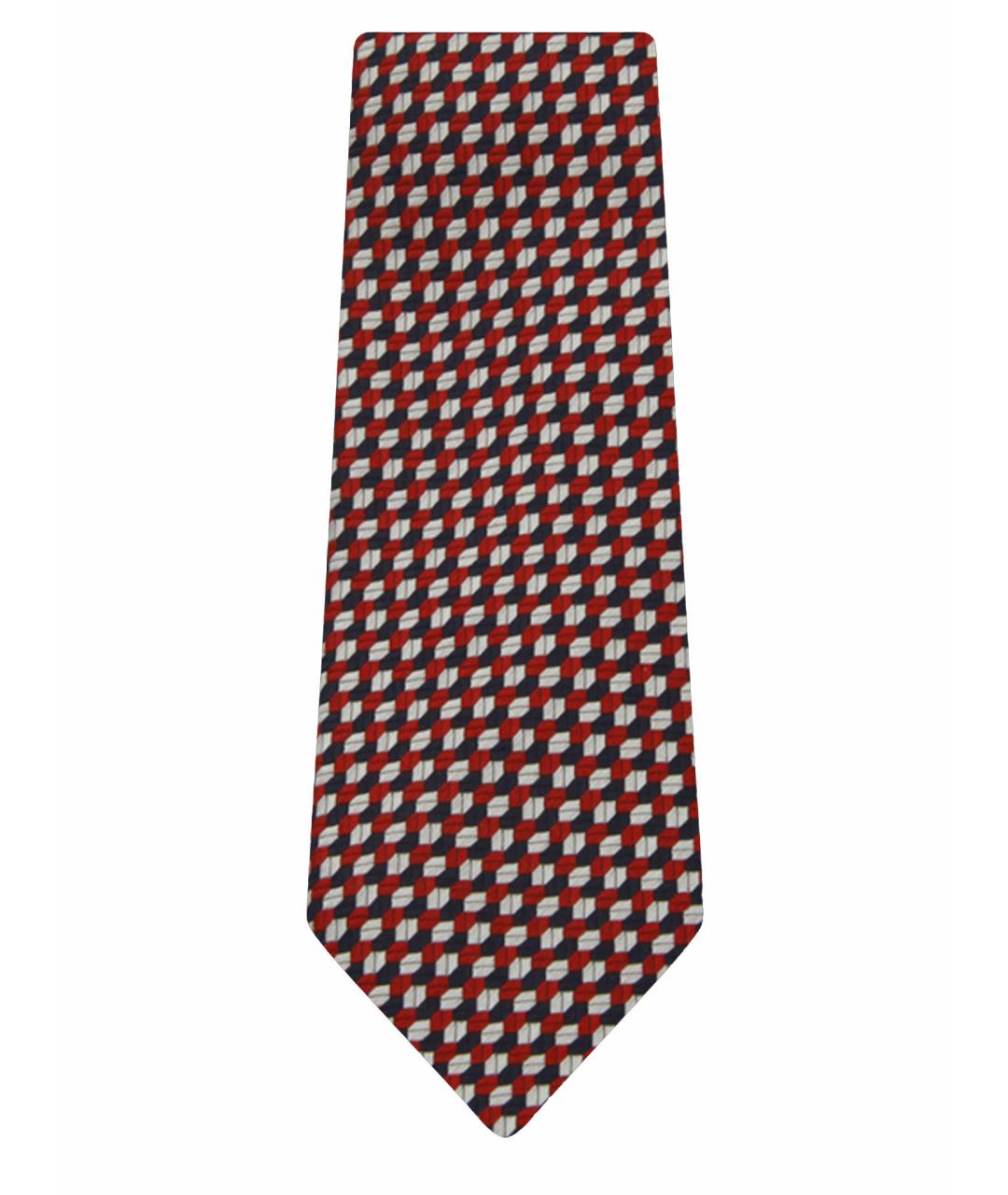 ZEGNA Красный шелковый галстук, фото 1