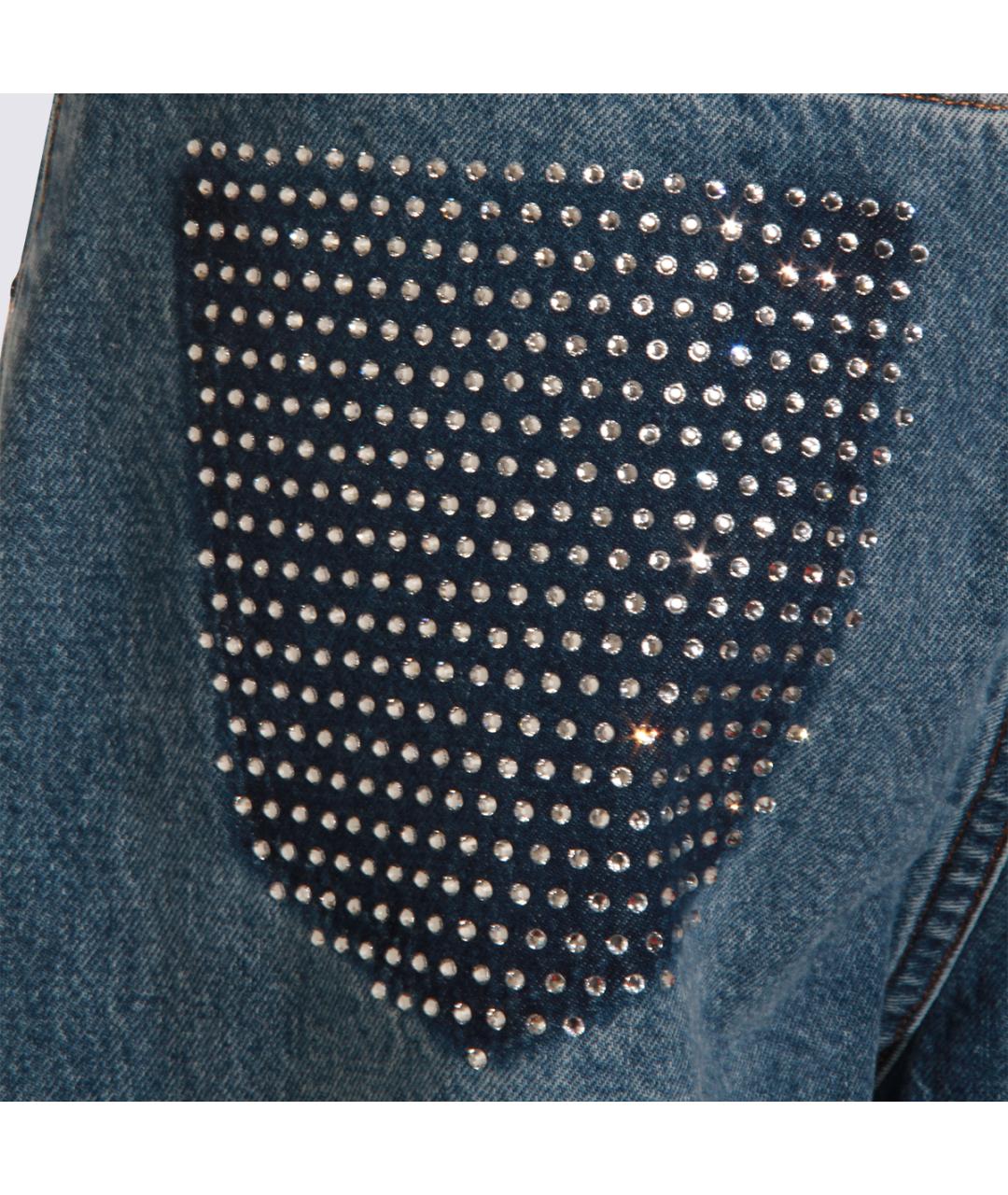 LOIS JEANS Синие хлопковые прямые джинсы, фото 4