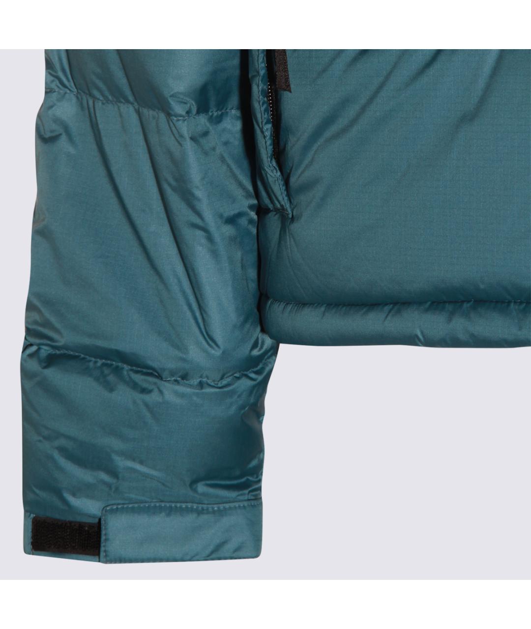 THE NORTH FACE Бирюзовый полиамидовый пуховик, фото 4
