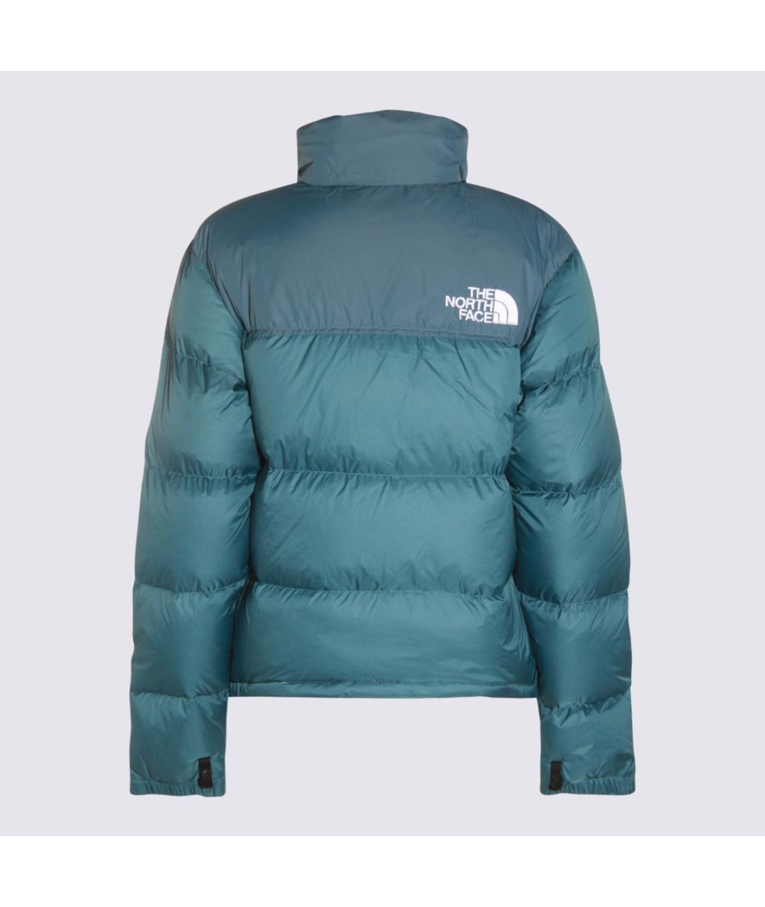 THE NORTH FACE Бирюзовый полиамидовый пуховик, фото 2