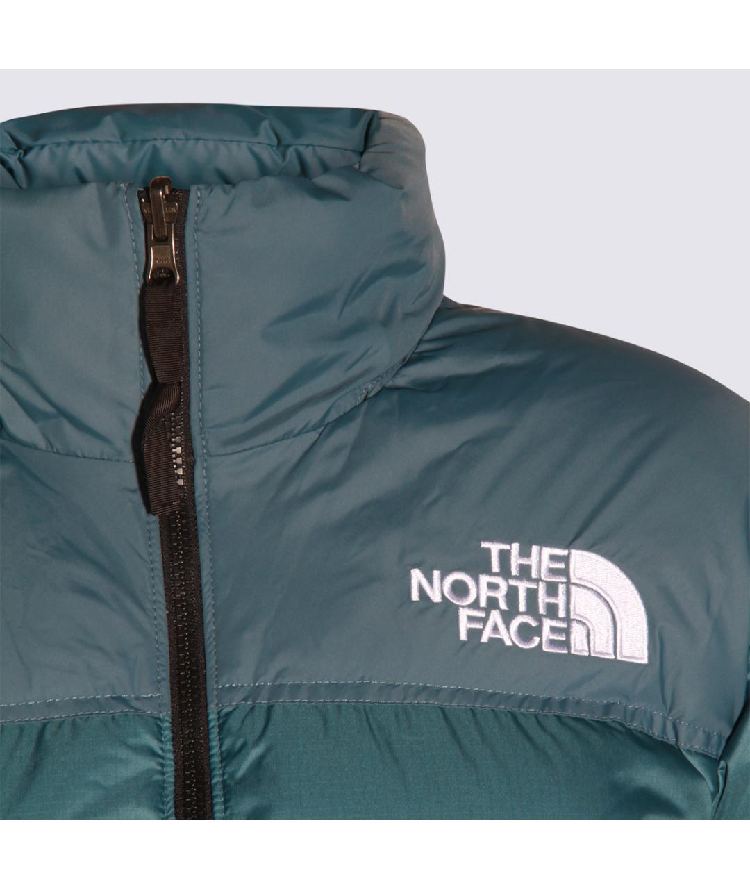 THE NORTH FACE Бирюзовый полиамидовый пуховик, фото 3