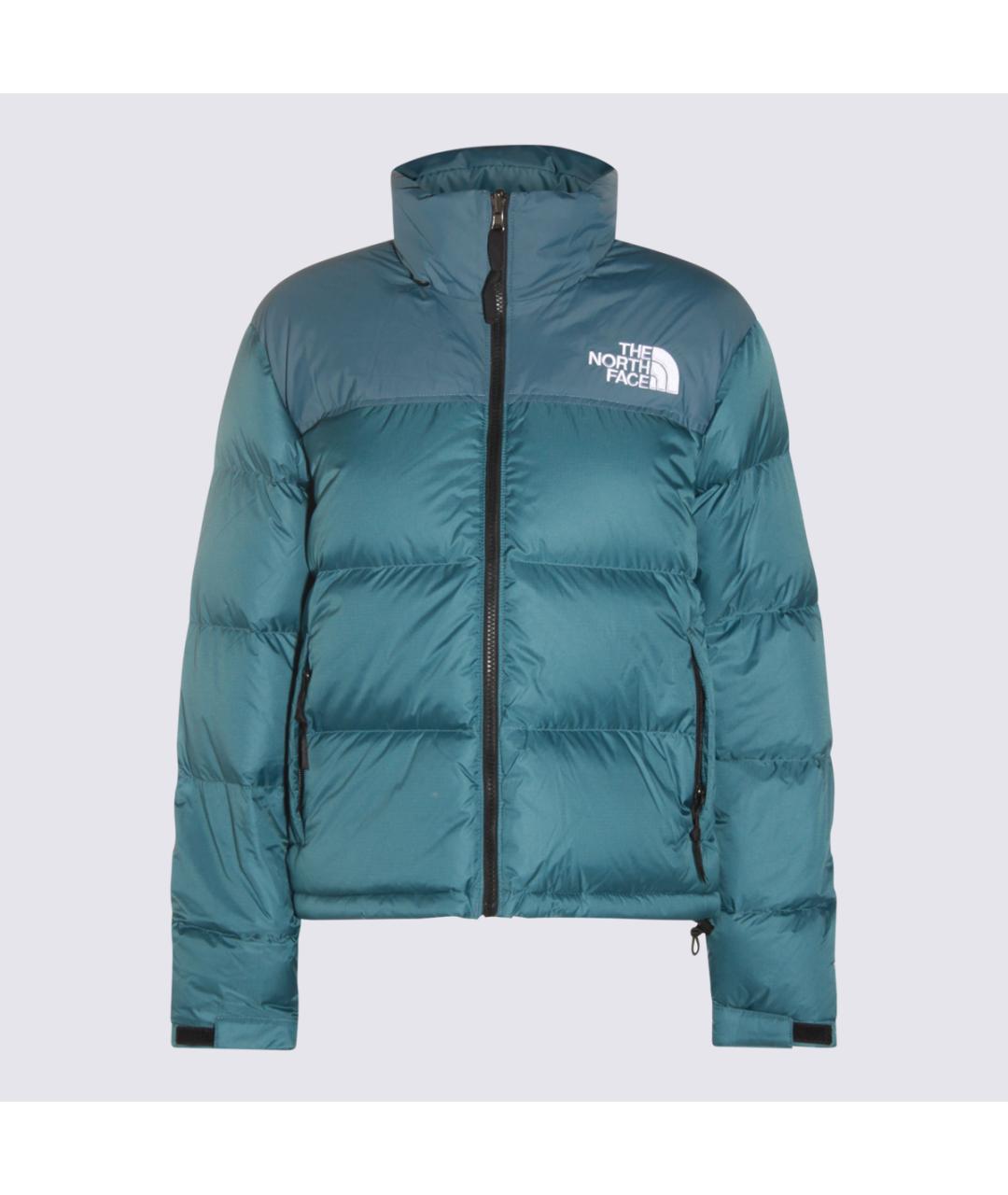 THE NORTH FACE Бирюзовый полиамидовый пуховик, фото 5