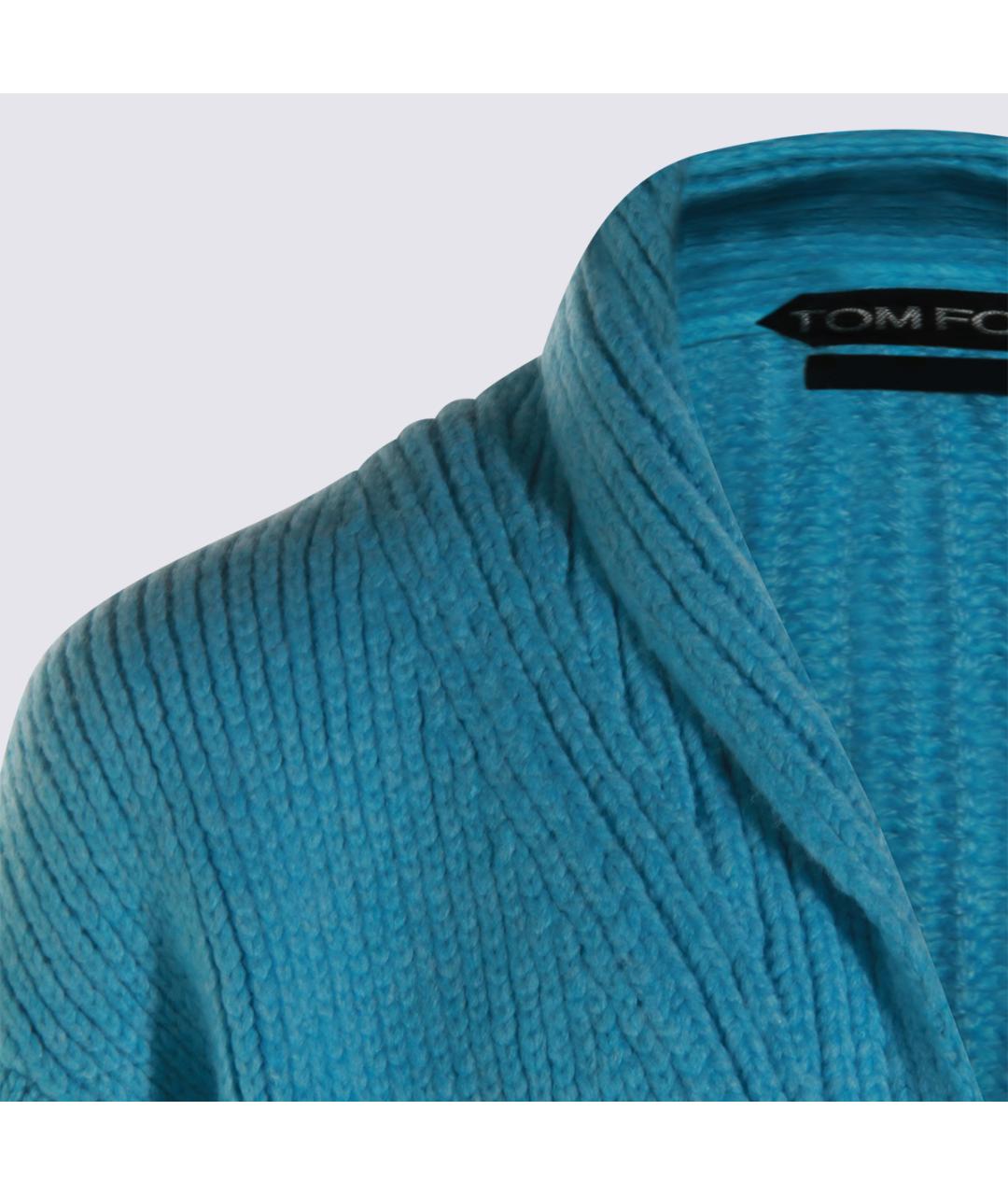 TOM FORD Бирюзовый кашемировый кардиган, фото 4
