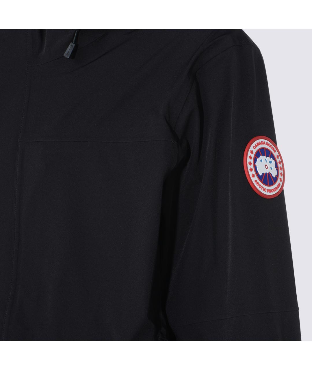 CANADA GOOSE Черная полиэстеровая куртка, фото 2