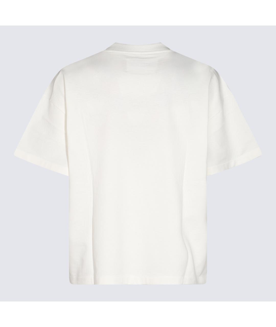 JIL SANDER Белая хлопковая футболка, фото 2