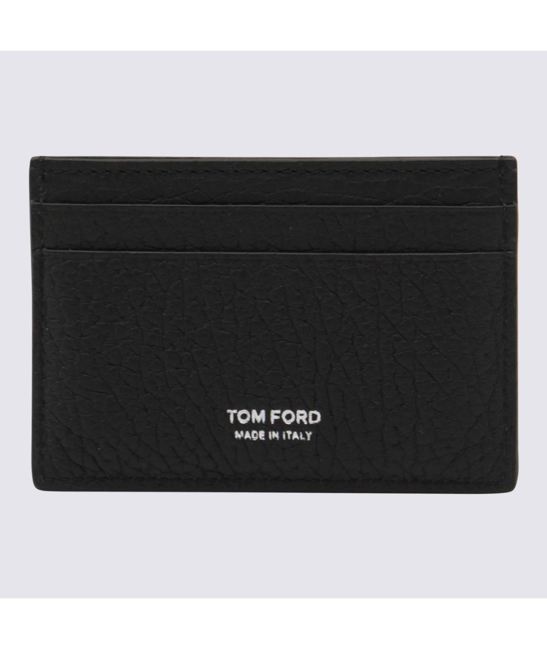 TOM FORD Черный кожаный кардхолдер, фото 3