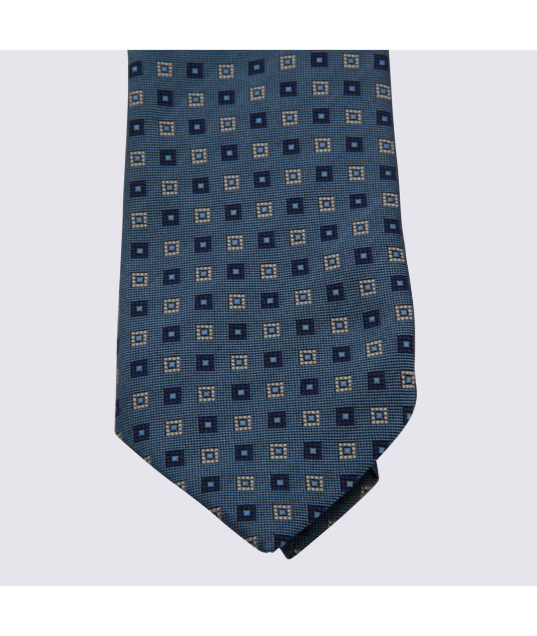 ZEGNA Синий шелковый галстук, фото 2