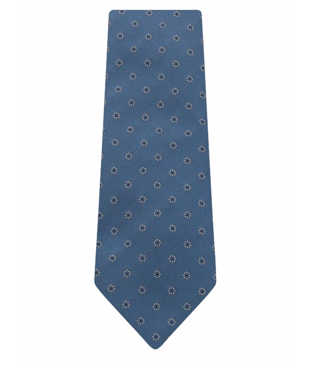 ZEGNA Синий шелковый галстук, фото 1