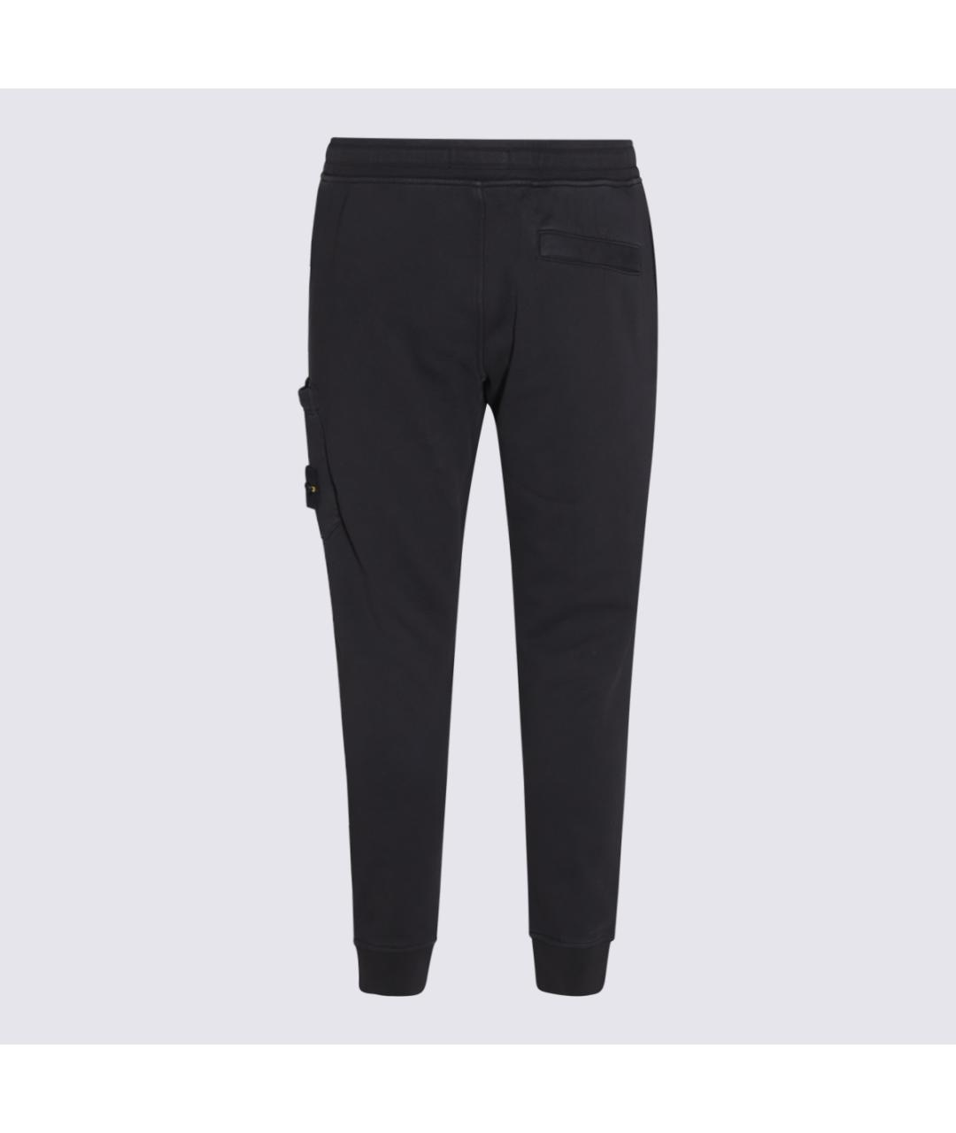 STONE ISLAND Темно-синие хлопковые повседневные брюки, фото 2
