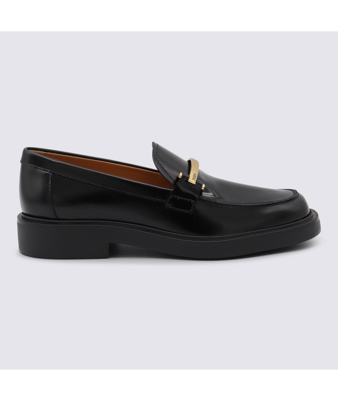 TOD'S Черные кожаные лоферы, фото 5