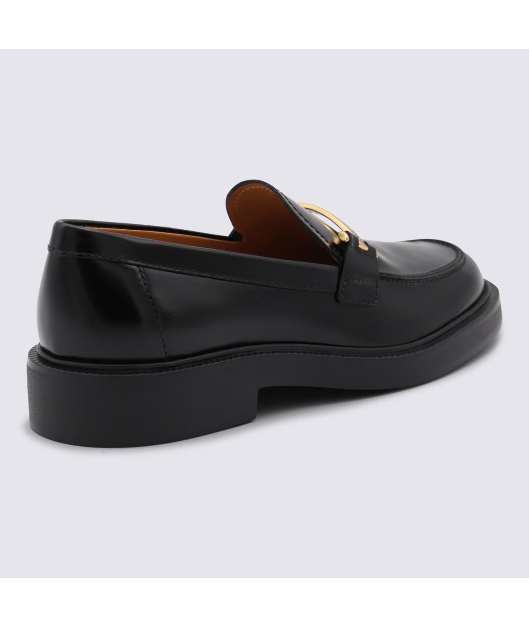 TOD'S Черные кожаные лоферы, фото 3