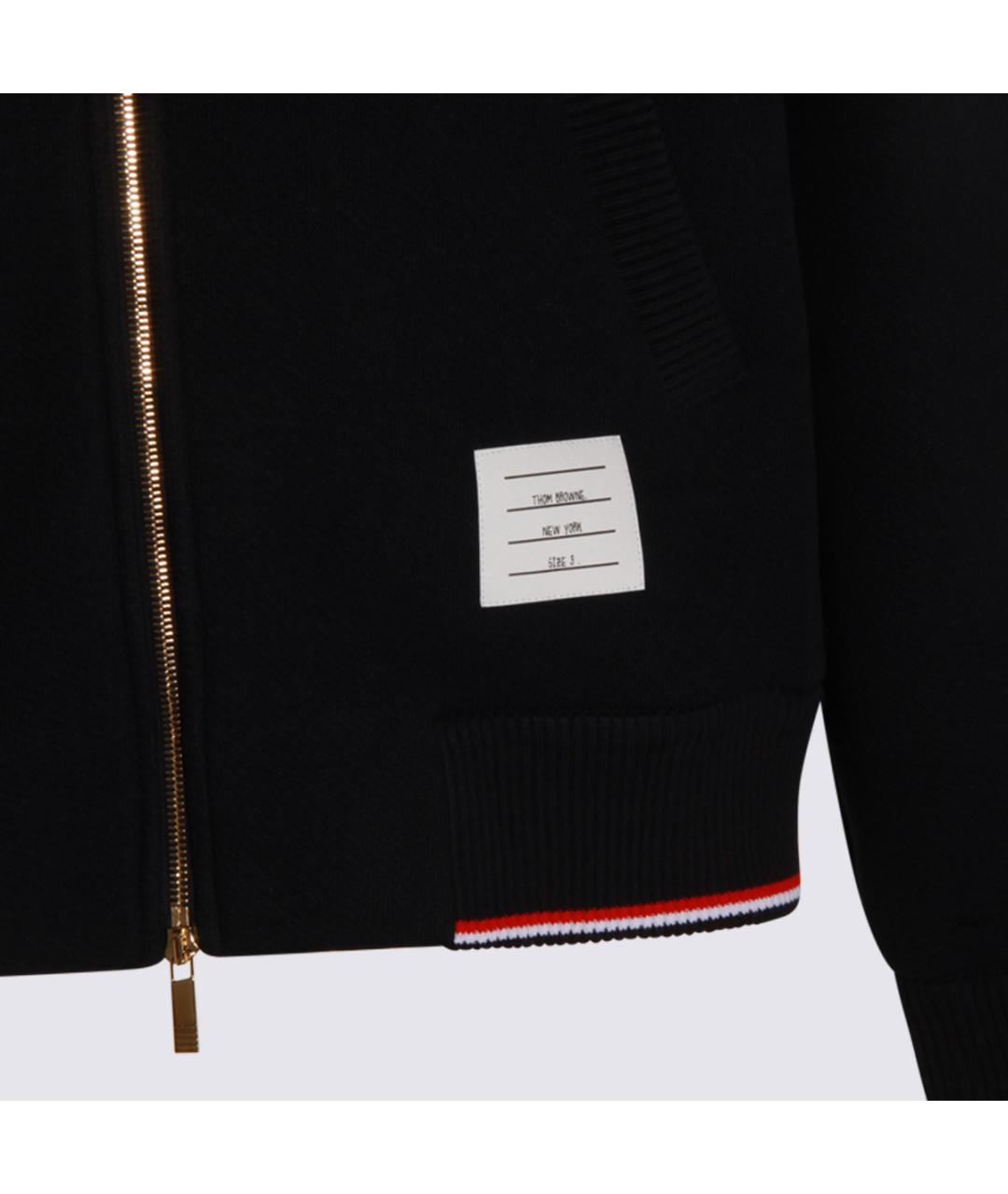 THOM BROWNE Темно-синяя хлопко-эластановая куртка, фото 3