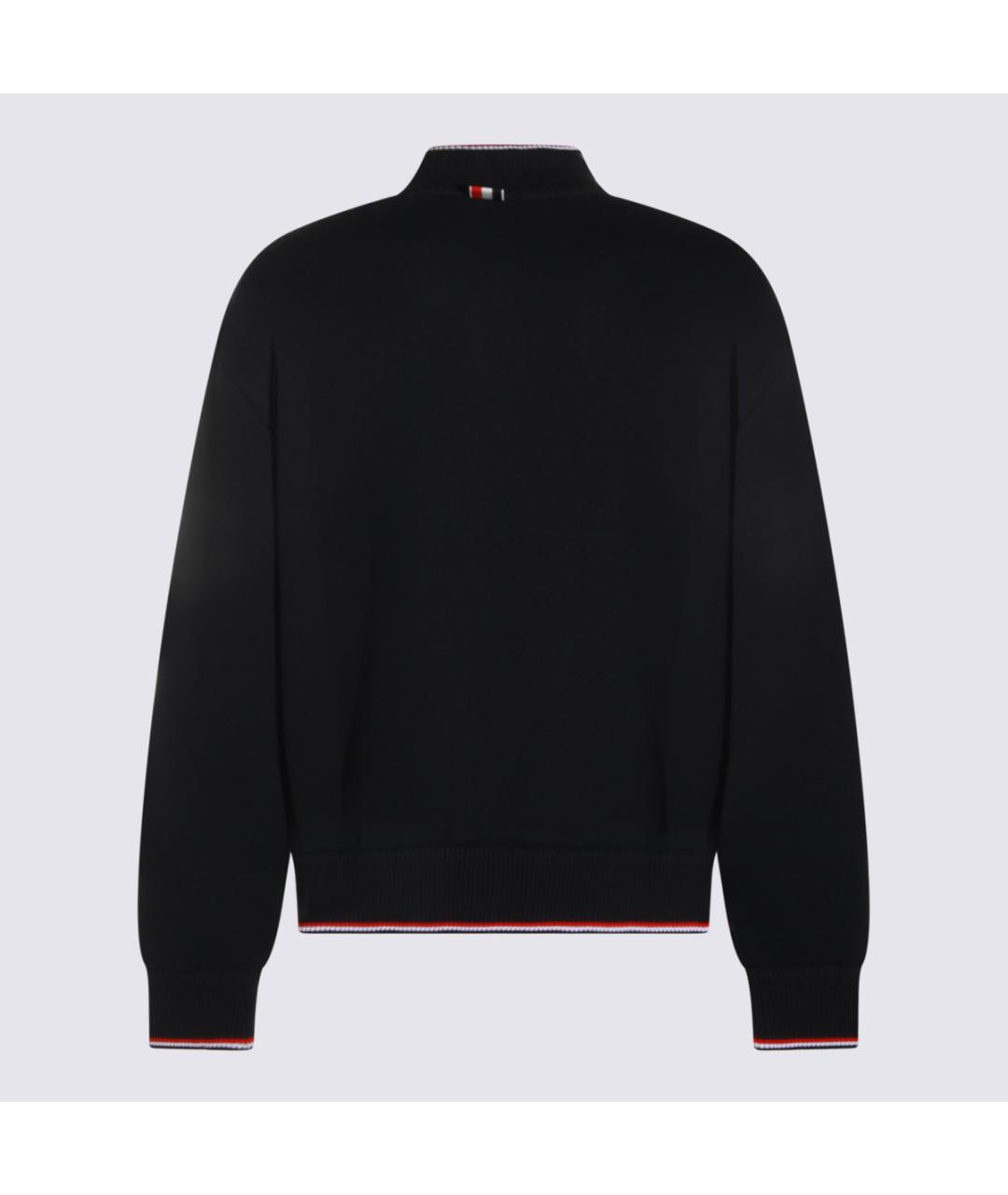 THOM BROWNE Темно-синяя хлопко-эластановая куртка, фото 2