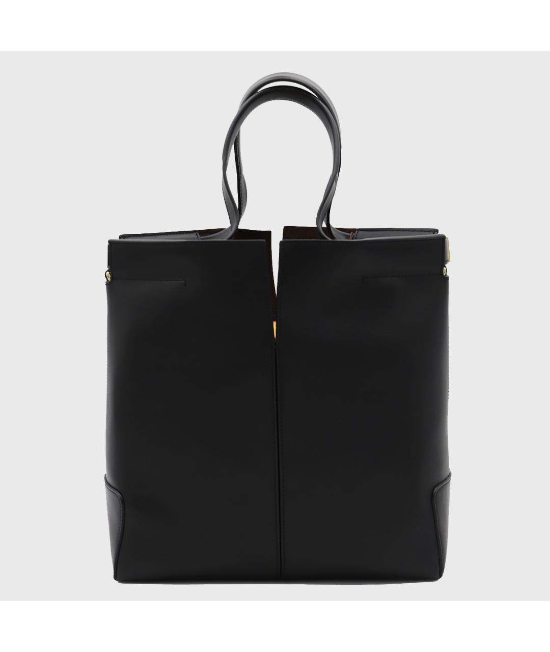TOD'S Черная кожаная сумка тоут, фото 2