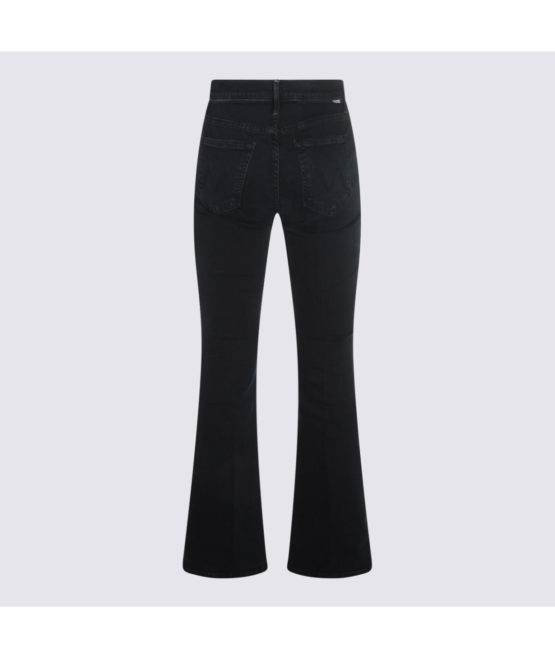 MOTHER Черные хлопко-полиэстеровые джинсы клеш, фото 2