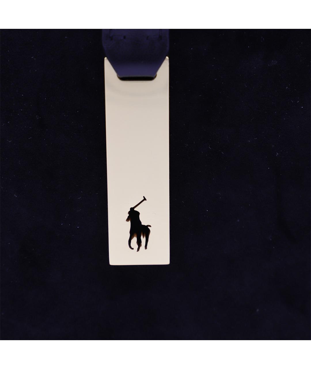 POLO RALPH LAUREN Черная замшевая сумка через плечо, фото 4